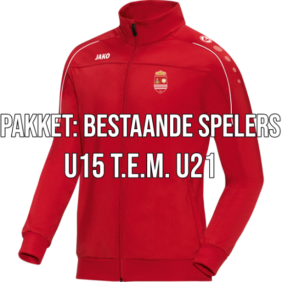 Afbeeldingen van PAKKET: BESTAANDE SPELERS U15 T.E.M. U21